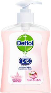 DETTOL HAND WASH WITH E45 ROSE & SHEA BUTTER