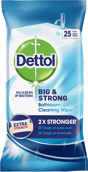 DETTOL BIG AND STRONG BATHROOM WIPES