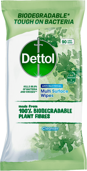 DETTOL BIODEGRADABLE CLEANSING SURFACE WIPES