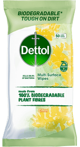 DETTOL BIODEGRADABLE MULTI-SURFACE WIPES CITRUS