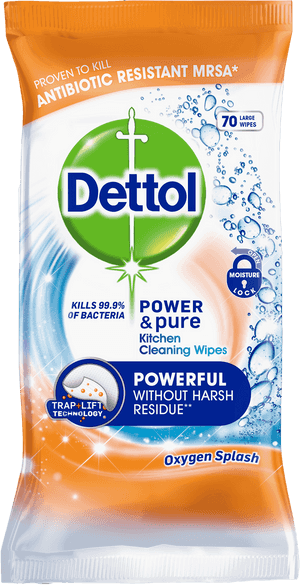 DETTOL POWER & PURE KITCHEN WIPES