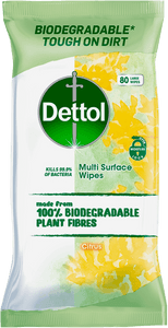 DETTOL BIODEGRADABLE MULTI-SURFACE WIPES CITRUS